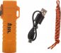 Briquet extérieur - Briquet électrique USB d'urgence sans carburant + lumière LED + corde