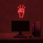 LED lysskilt på væggen 3D neon - Næve 50 cm
