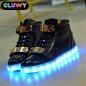 Chaussures LED - Noir et or