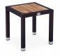 Table de jardin en rotin - Petite table d'appoint de conférence pour le jardin ou le balcon