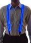 Light up suspenders for men - blue