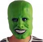 Green face mask (from the movie MASK) - for children and adults for Halloween or carnival