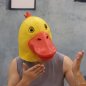 Duck mask - silikon ansikt (hode) halloween maske for barn og voksne
