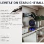 Levitujúca planéta galaxie (hviezdy sústava) 360° - LED konštelačná lampa s magnetickým podstavcom