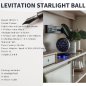 Levitating galaxy planet (star system) 360° - LED constellation lamp with magnetic base