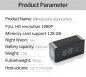 FULL HD WiFi P2P-Kamera in Digitaluhr mit 10 IR-LEDs + Bluetooth-Lautsprecher + Bewegungserkennung
