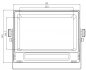 Monitor estanco metal case 7" LCD para barcos/yates/máquinas con protección (IP68) + 4 entradas para cámaras VGA