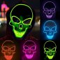 Masque LED SKULL - vert