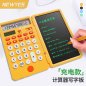 Solar calculator with notepad 6,5" LCD scientific + writing pen (foldable)