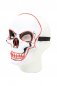 LED utripajoča maska za obraz SKULL - rdeča
