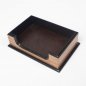 Desk mat Luxury Set 8 pcs para sa desk ng opisina - (Walnut + brown leather)