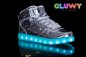 Светящиеся ботинки Sneakers - серебряные