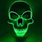 Mască LED SKULL - verde