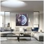 Abstract wall paintings - Metal (aluminum) - LED backlit RGB 20 colors - Circles 50x50cm