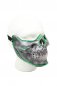 Світлодіодна маска для вечірки - зелений череп