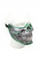 LED party mask - green skull