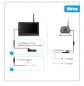Drahtlose Rückfahrkamera HD mit HD-Monitor - (unterstützt 128 GB SDXC) + Schutz (IP69)