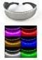Óculos cibernéticos LED para festa com 22x LEDs + controle remoto + botões
