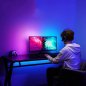 AMBIENT zadné LED osvetlenie monitora PC pre lepší herný zážitok - FULL set vlákno 3M