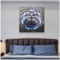 Stylové obrazy na zeď - Kovové (hliník) - LED podsvícené RGB 20 barev - Mandala 50x50cm