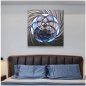 LED zidne slike - Metal (aluminij) - RGB s pozadinskim osvjetljenjem 20 boja - Mandala 50x50cm