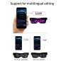 LED svítící brýle Smart ovladatelné přes app smartphone (text + animace)