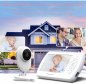 Nanny-Kameras mit Audio-SET – 4,3-Zoll-LCD + WLAN-FULL-HD-Kamera mit IR-LED + VOX + Thermometer