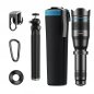 Mobile zoom lens - Telephoto mobile phone lens 60x zoom from 5m - for smartphone with tripod