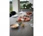 Eettafel met open haard ingebouwd in 2 in 1 Neolith steen - Luxe buitentafel