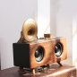 Bezdrátové retro rádio přenosné s Bluetooth + FM/AM rádio / AUX / USB disk / Micro SD
