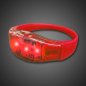 Pulsera LED - Rojo sensible al sonido.