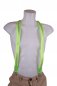 Party LED flashing men suspenders - green