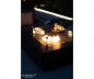 Portable gas (propane) garden fireplace for the terrace or balcony 2 in 1 table