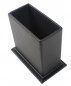 Skrivebord i svart skinn - 7 stk tilbehør (100 % håndlaget)