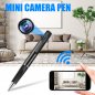 Wifi pen-kamera (P2P) - FULL HD Mini Spy skjult optager CCTV + micro sd-understøttelse op til 128 GB