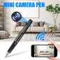 Kamera pen Wifi (P2P) - FULL HD Mini Spy perakam tersembunyi CCTV + sokongan mikro sd sehingga 128GB