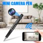 מצלמת עט Wifi (P2P) - FULL HD Mini Spy מקליט סמוי במעגל סגור + תמיכה במיקרו sd עד 128GB