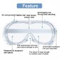 Transparent protection glasses fully closed with valves + Anti-fog