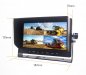 Omgekeerde DVR-monitor 7 "LCD + opname van 4 camera's tot 128GB SDXC-kaart