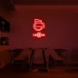 LED svjetleći natpis na zidu COFFEE - neon logo 75 cm