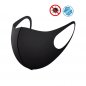 Protective face mask NANO black - elastic (97% polyester + 3% spandex)