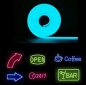 Lampu jalur LED yang fleksibel dengan perlindungan IP68 5M - Warna biru ais