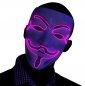 Vendetta maska LED - fialová
