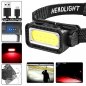 Led headlights - LED headlamp White/Red - Extra powerful rechargeable with 5 modes