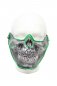 LED party mask - green skull