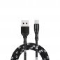 Mikro USB - Kejbil USB għal cellphone fid-disinn tal-Bambu u tul ta '1m