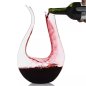Bokal za vino i dekanter 1500 ml - Unikatni dekanteri u obliku slova U + kuglice za čišćenje