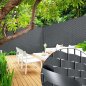 Flexible Abschirmstreifen aus PVC-Lamellen für den Zaun – Privatsphäre – Zaunfüllung aus Kunststoff, Breite 4,7 cm x 50 m