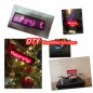 LED name badge (tag) RED with bluetooth control via smartphone APP - 9,3 cm x 3,0 cm