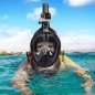 Mască de scufundare full face Snorkel cu suport pentru cameră